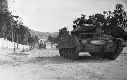 Crusader Mk III tanks in Tunisia