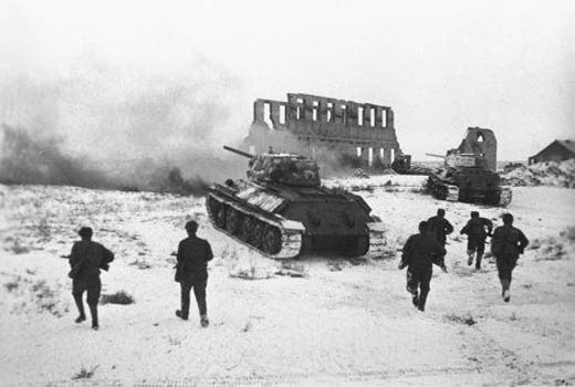 Soviet troops launch an offensive