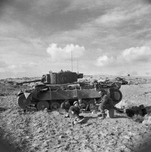 Tank Crew Relaxing near Bou Arada