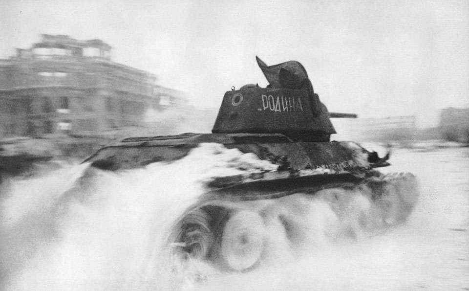 Soviet Tank in Stalingrad