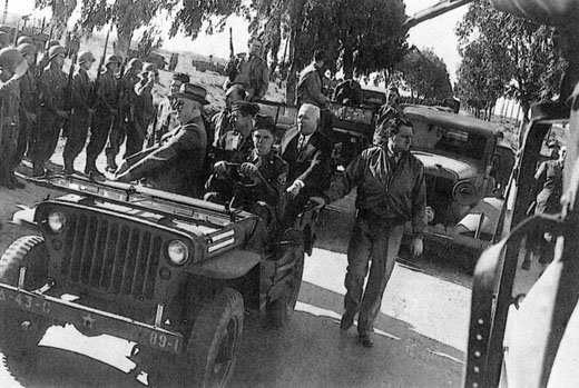 Roosevelt Inspecting Troops