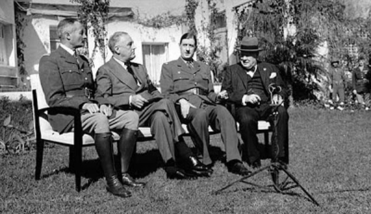 Giraud, Roosevelt, de Gaulle and Churchill