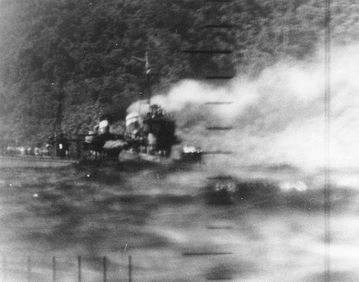 Japanese Destroyer <i<Harusame</i> Gets Torpedoed