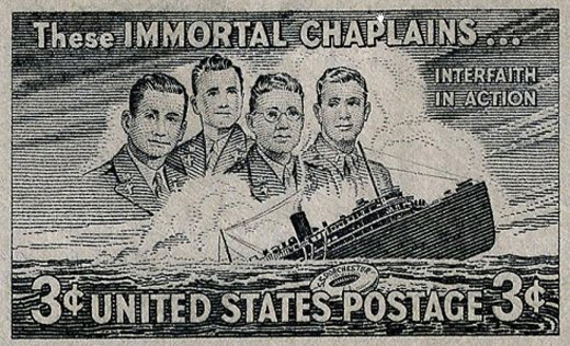 US postage stamp to commemorate the Four Chaplains