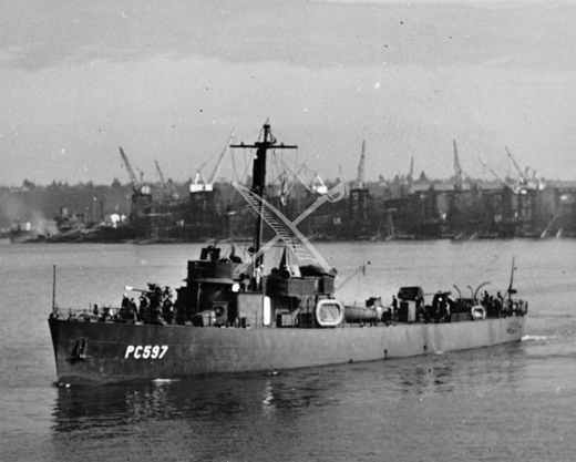 US Navy subchaser USS <i>Kerrville</i>