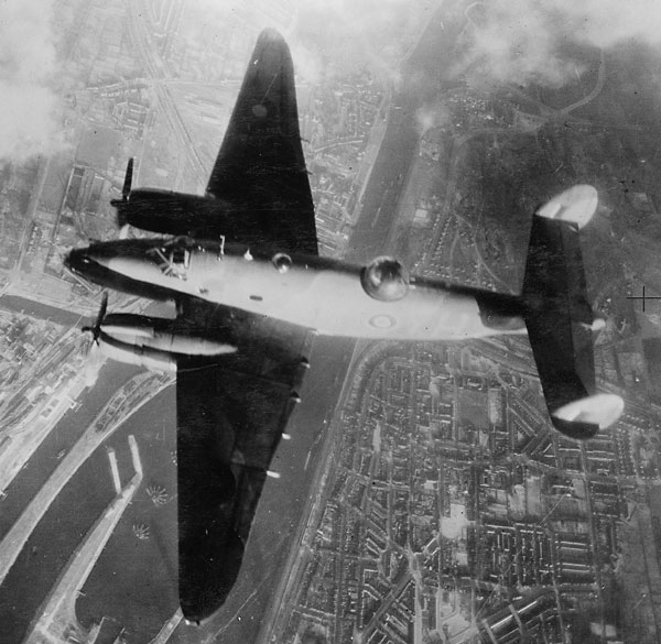 A Ventura over Ijmuiden