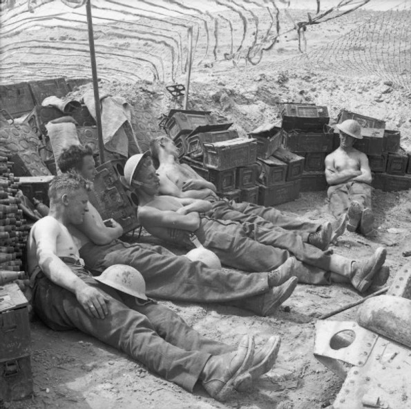 Gunners at a Forward Gun Position