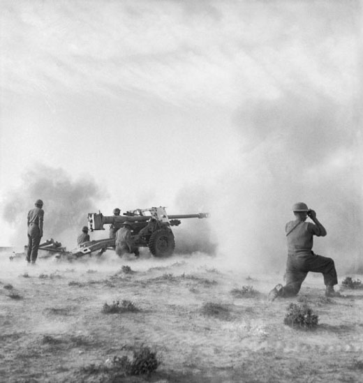  A British 17-pdr Anti-Tank Gun in Action