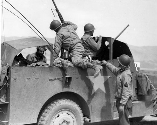 General Patton Directs Drive toward Gabes