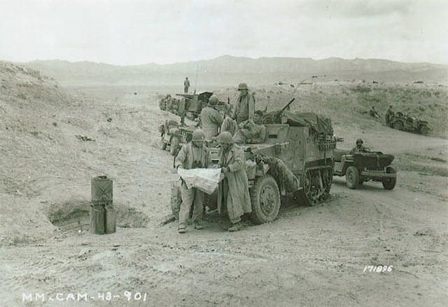 American Tank Destroyer Battalion on Reconnaissance