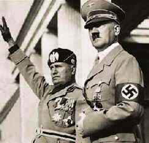 Hitler Persuades Mussolini