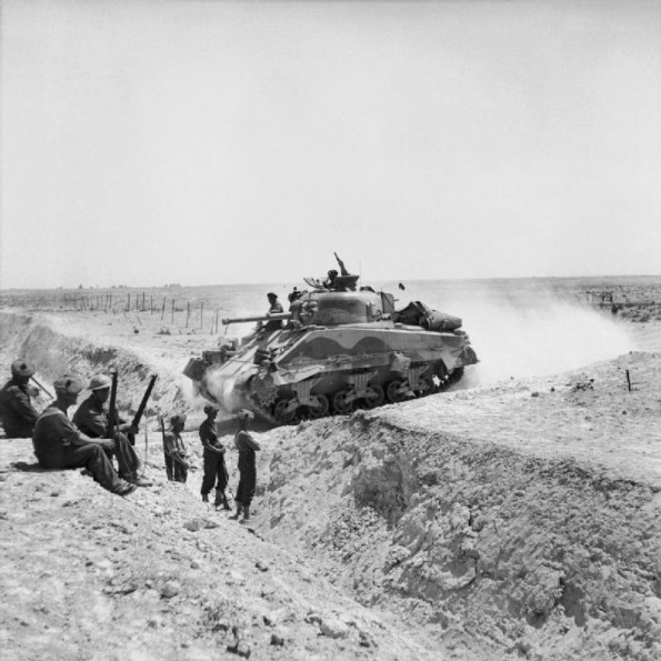 Sherman Tank near Gabes Gap
