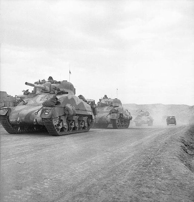 More Sherman Tanks Pass Through Gabes Gap