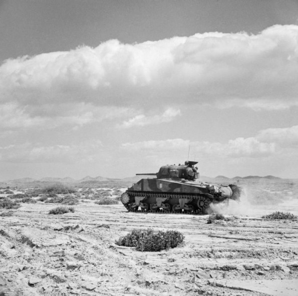 Sherman Tank in Foudouk Pass