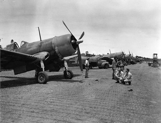 Marine Corsairs on Guadalcanal