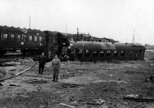 Destroyed German Military Hospital Train