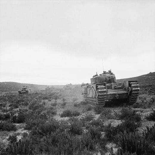 Churchill Tanks in Tunisia