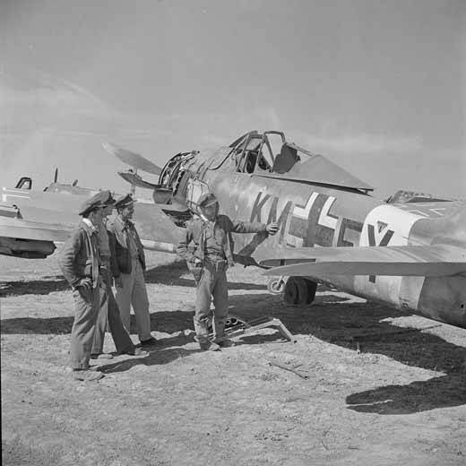 damaged Focke-Wulf Fw 190