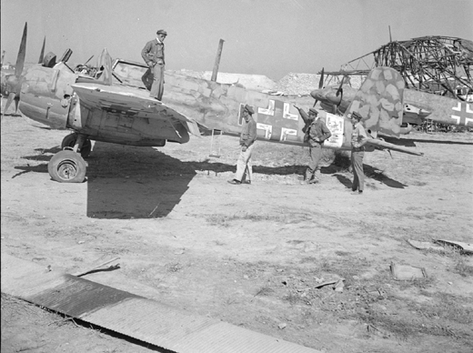 Damaged German Henschel Hs-129B