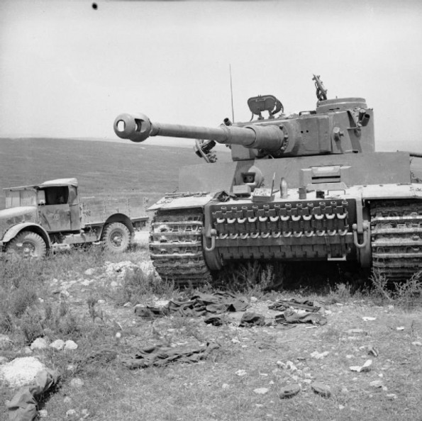 captured German Tiger I tank