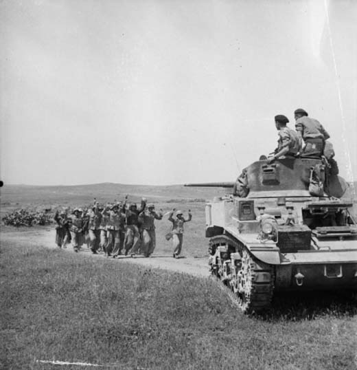 German Troops Surrender near Frendj