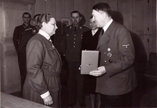 Finnish Leader Lott Svrd and Hitler