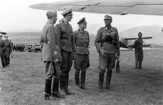 Kurt Waldheim at a Meeting in Yugoslavia