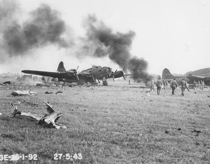 B-17s Damaged in Accidental Explosion