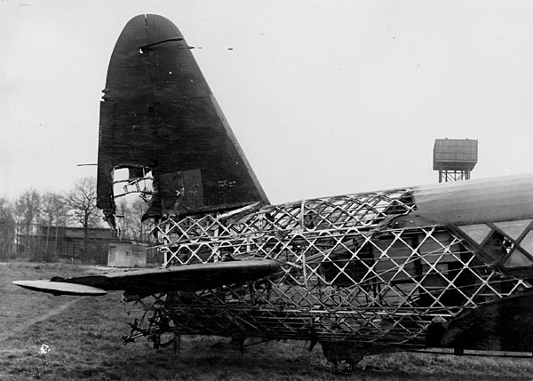 Damage to Wellington Fuselage