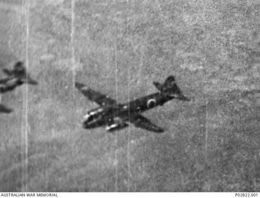 Japanese Mitsubishi G4M1 Betty Bombers Over Darwin