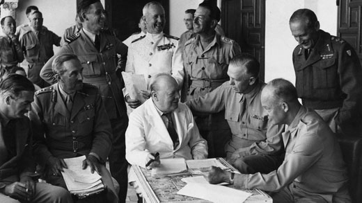 Conference at Allied Forces Headquarters in North Africa