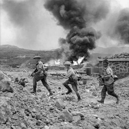 British Troops Advance Inland on Pantelleria