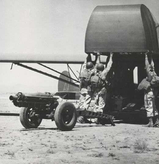 Howitzer Being Loaded into a Troop Glider