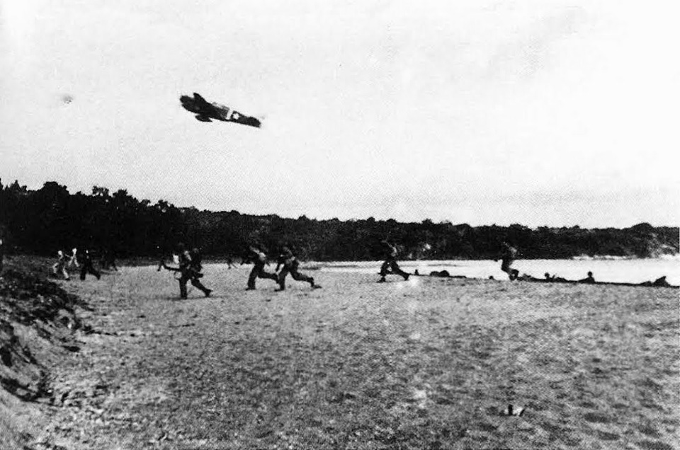 P-40 Fighter Squadron Protecting the Landings