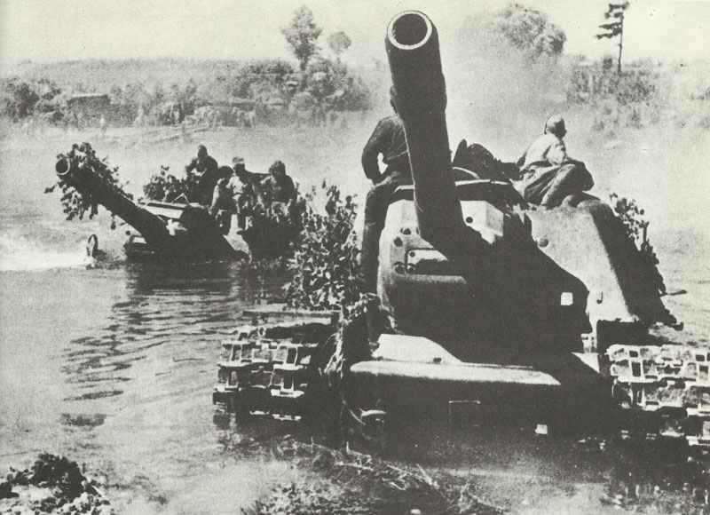 Russian Armor Crossing a River