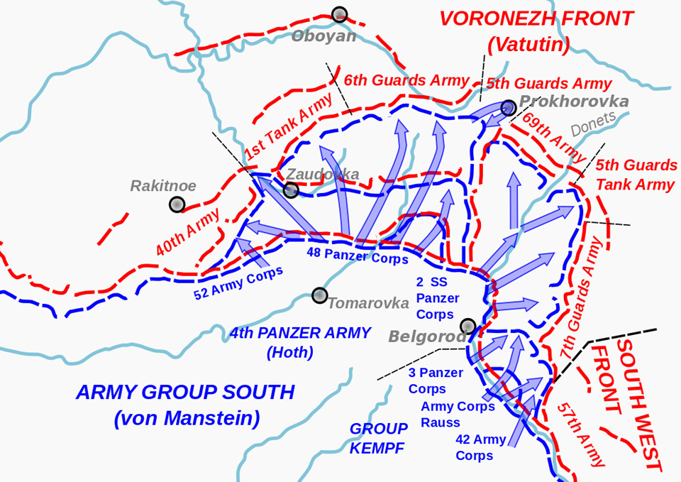 German advance to Prokhorovka