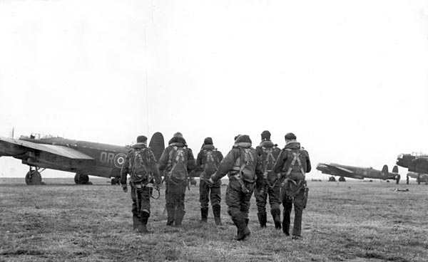 Lancaster crew of No 61 Squadron