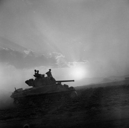 A Sherman Tank of 'A' Squadron, 50th Royal Tank Regiment