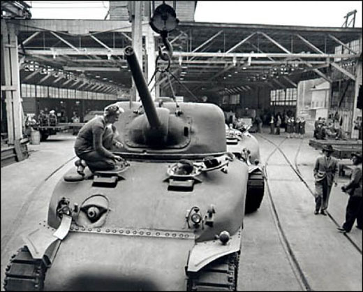 Sherman Tanks Being Made in Seattle