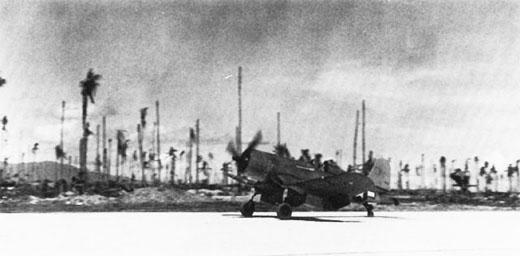 First US Aircraft Lands at Munda