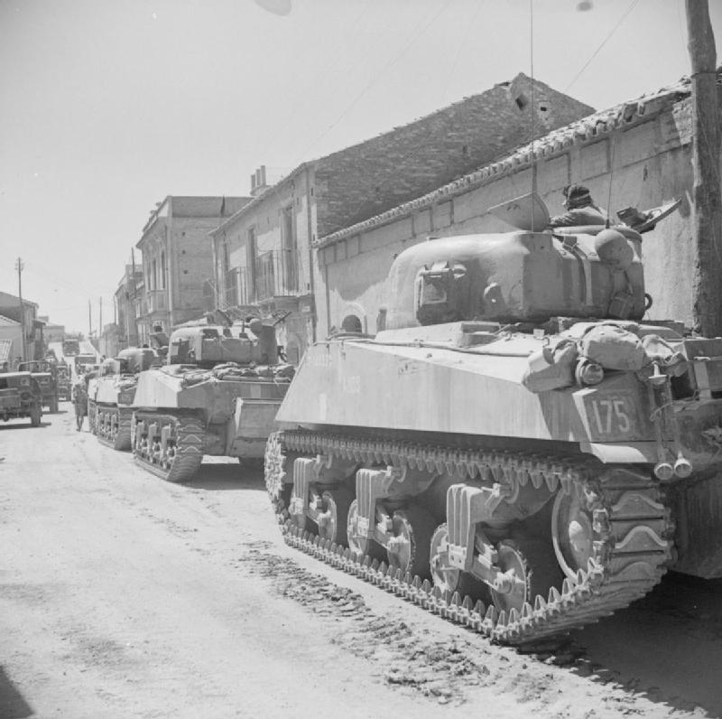 Sherman Tanks in Reggio