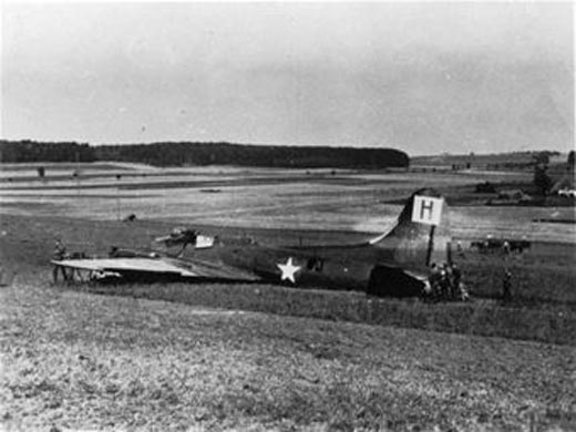 B-17 Down Near Ulm, Germany