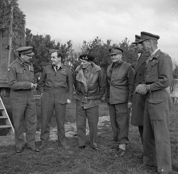 Montgomery and Senior Officers at Vasto