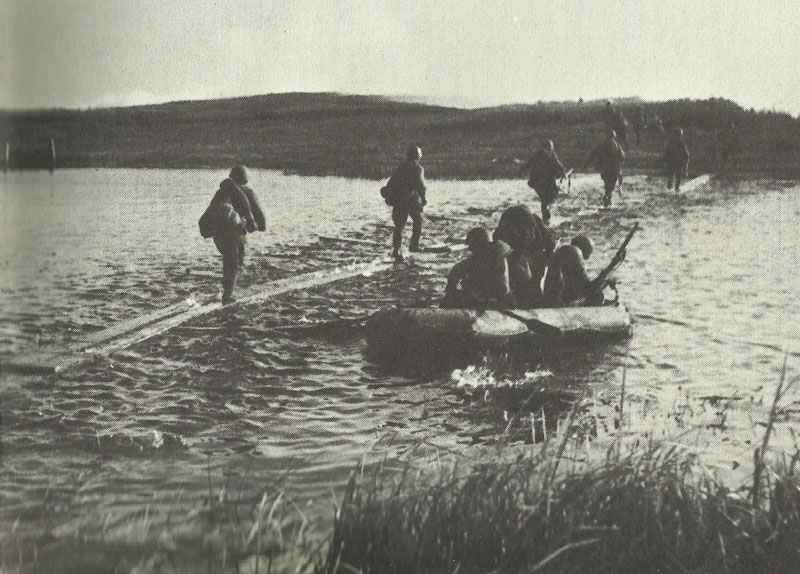 Russian Troops Crossing the Dniepr River