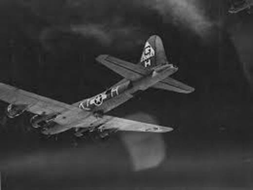 a B-17F Lost in Air Collision