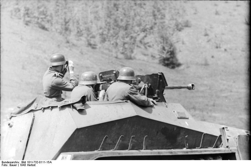 A <i>Sd.Kfz. 250/11</i> (Armored Half-Track)