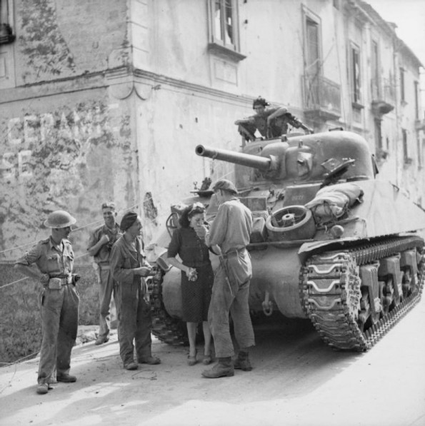 Sherman tank crew