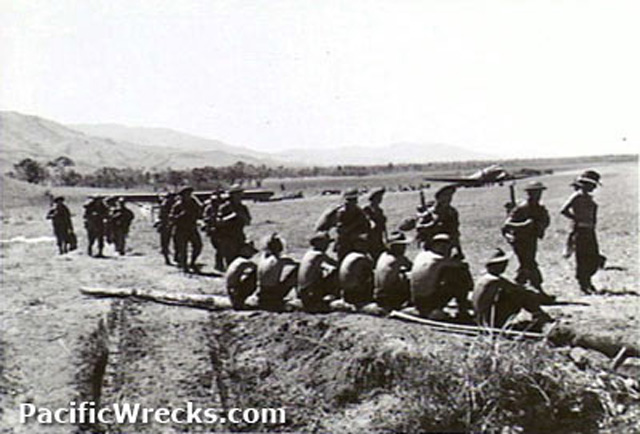 Australian Troops Arrive at Kaiapit Airfield