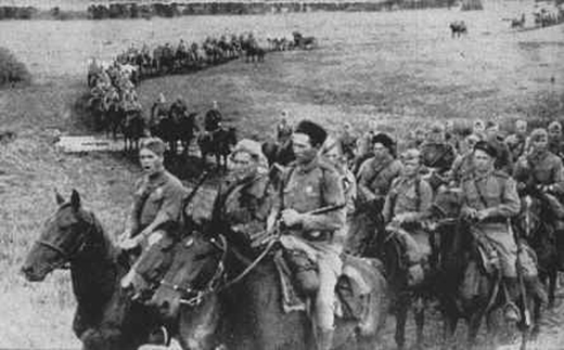 Soviet Cavalry on the March