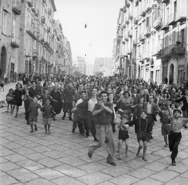 Cheering Crowds in Naples